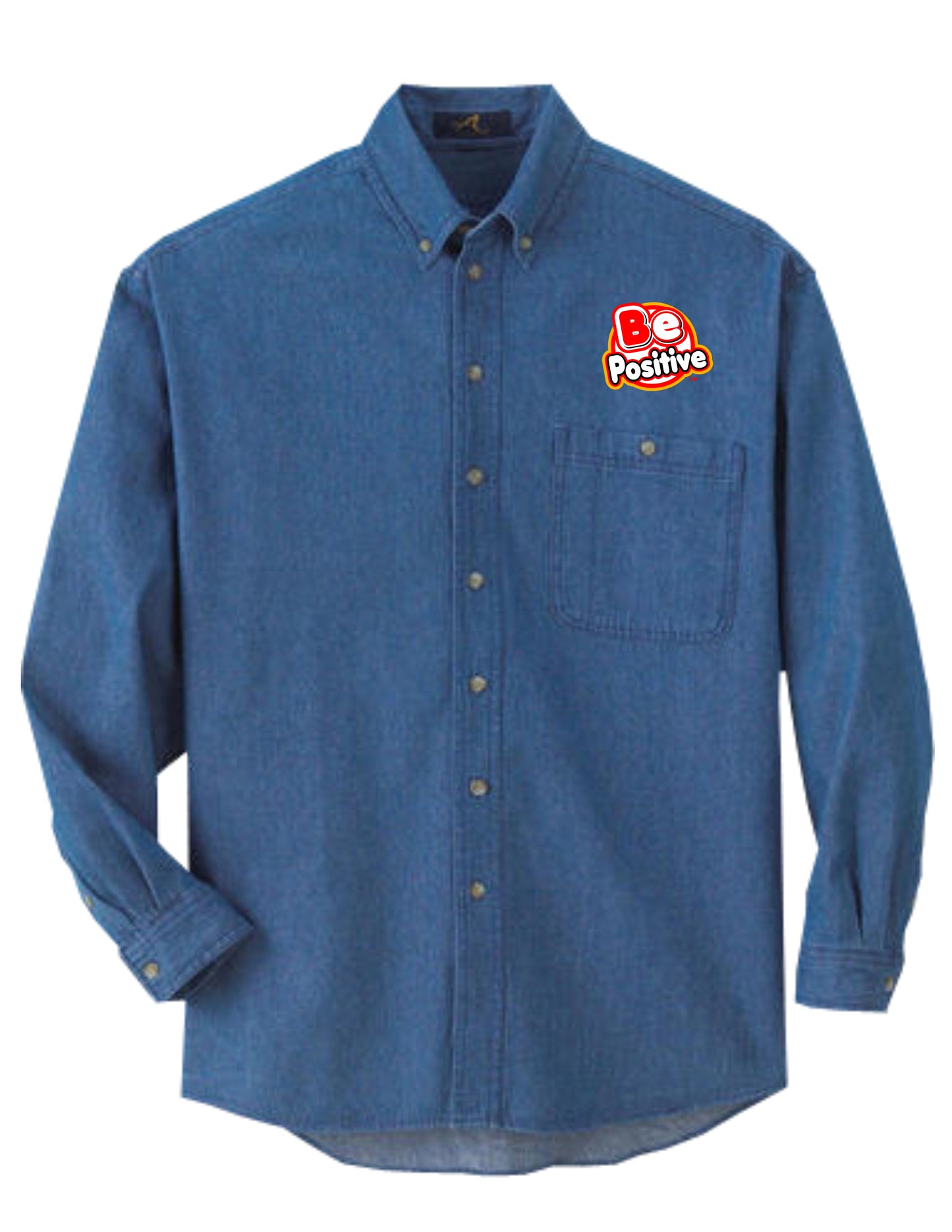 Be Positive long sleeve denim shirt